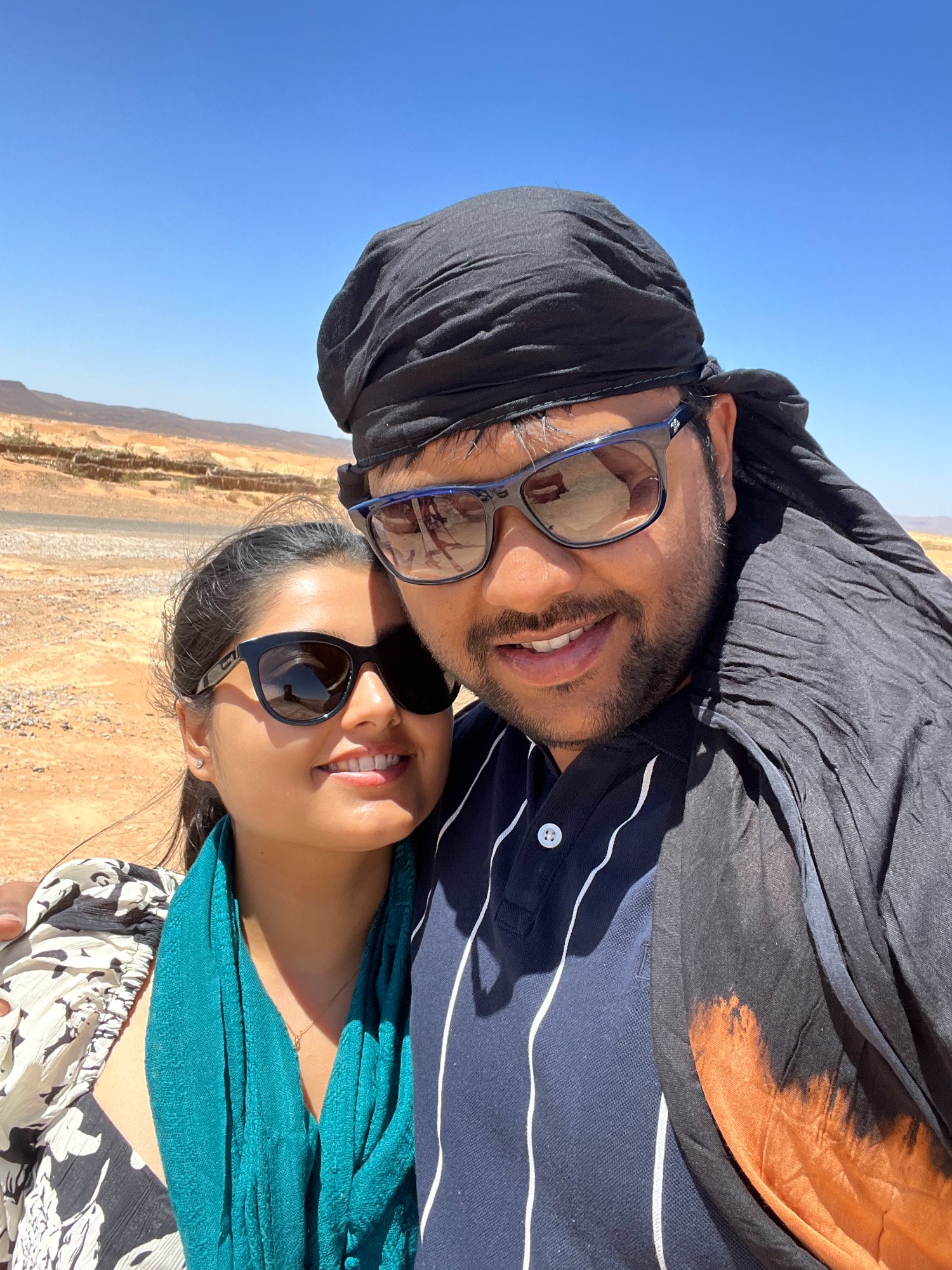 Nirvana and Devoja in the Moroccan desert